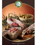 Salsiccia puro suino con olive gr 400 atm Salumificio Su Sirboni